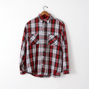 vintage 70s Big Mac plaid work shirt, vintage flannel