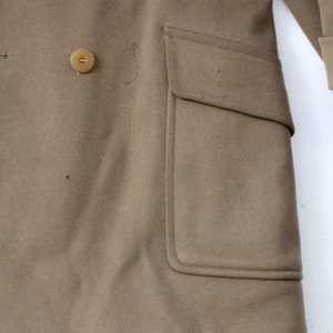 vintage US Army officer coat, WWII Mackinaw wool coat image 3