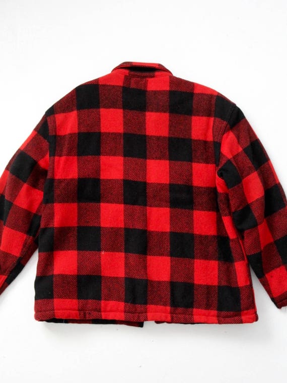 vintage plaid jacket by Brother, red and black pl… - image 6