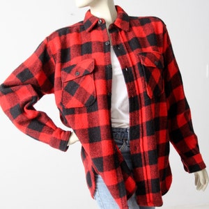 vintage 60s Montgomery Ward buffalo plaid shirt image 8