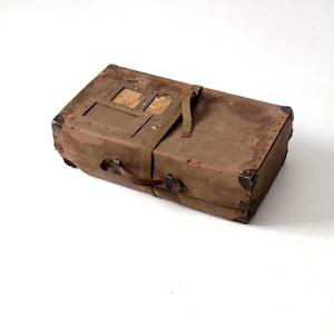 1950 年代のヴィンテージ ランドリー メーラー、軍用輸送箱