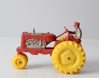 vintage 1950s Auburn Rubber Allis-Chalmers toy tractor