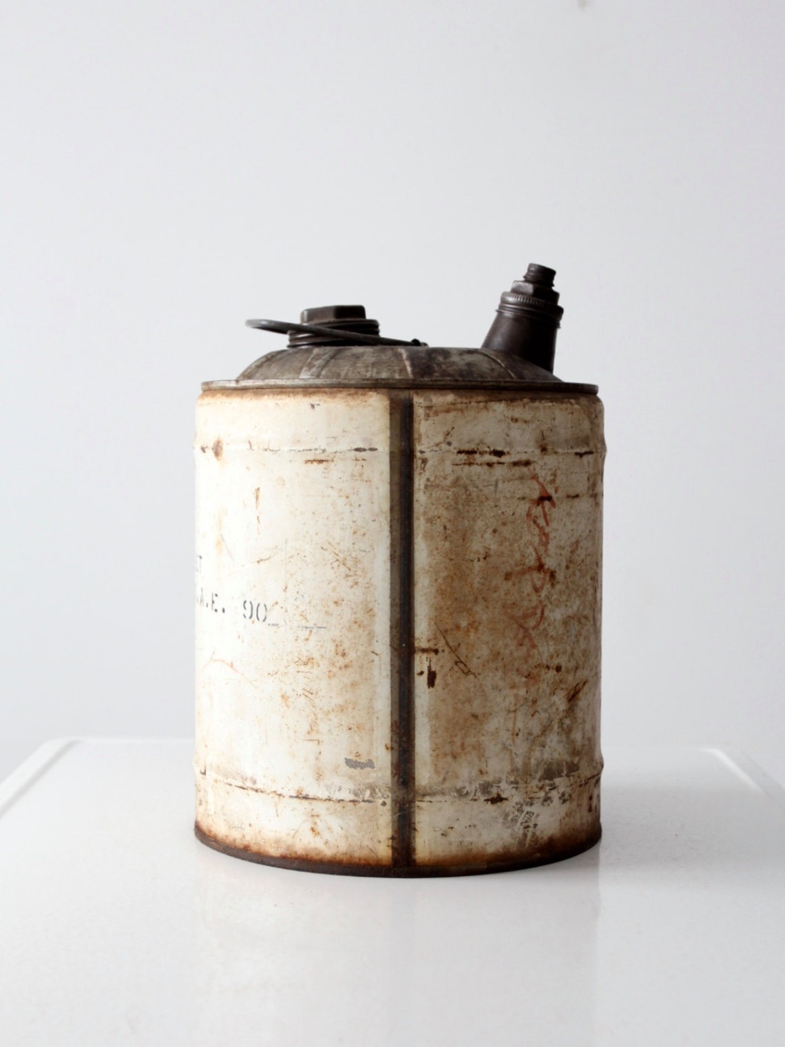 Vintage Sunfleet Oil Can Old Metal 5 Gallon Motor Oil Can Etsy