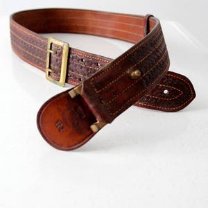 vintage Bucheimer Clark leather utility belt image 3