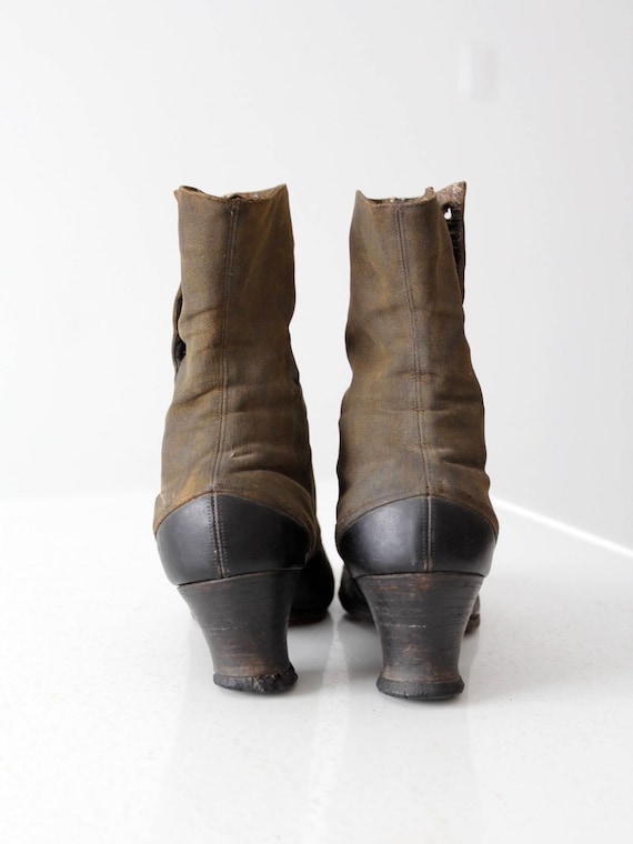 Victorian shoes, antique women's leather boots - image 6