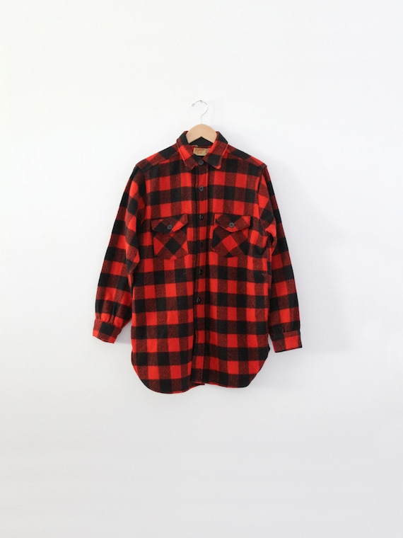 Veste chemise a carreaux vintage chemise de chasse Bullseye Bill des annees 1950 Etsy Canada