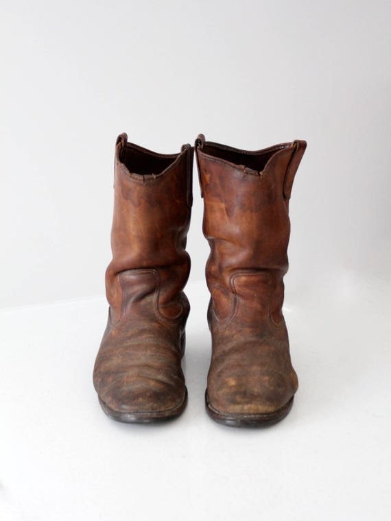 vintage Red Wing work boots, leather work boots - image 2