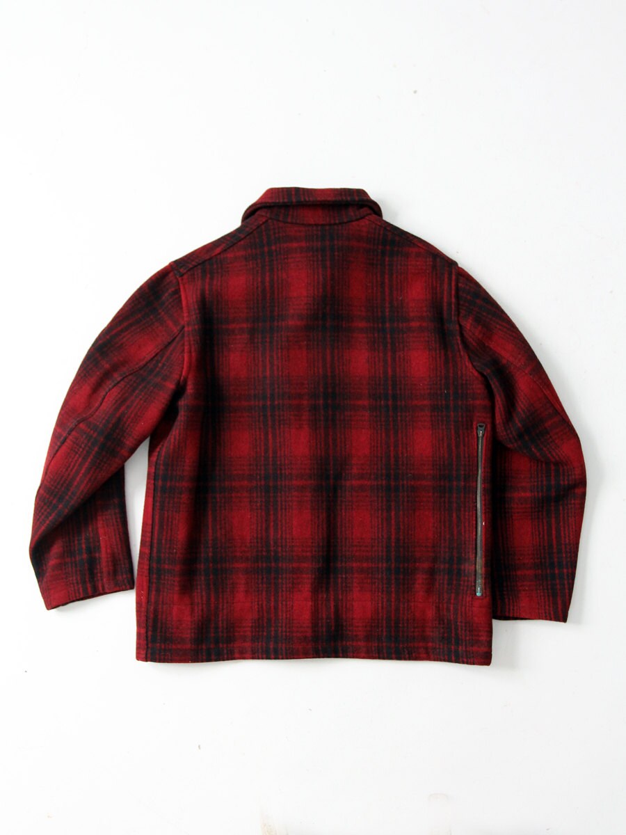 1930s H.W. Carter and Sons Wool Coat Men's Red Plaid - Etsy