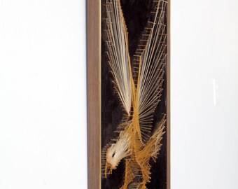 Vintage 70s American Eagle String Art Wall Hanging - Etsy