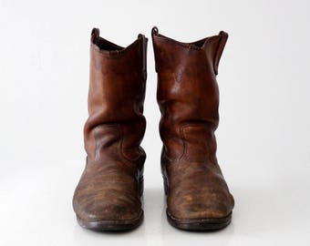 vintage Red Wing work boots, leather work boots
