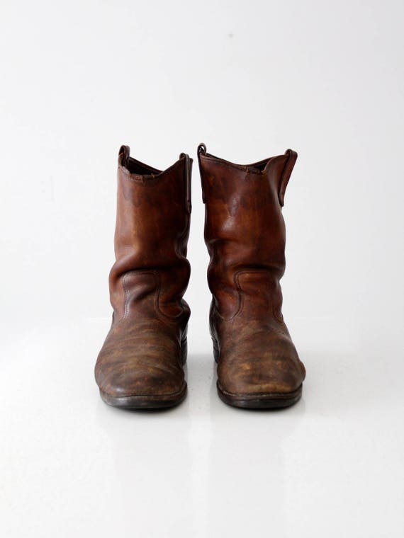 leather vintage boots