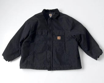 vintage Carhartt black work jacket
