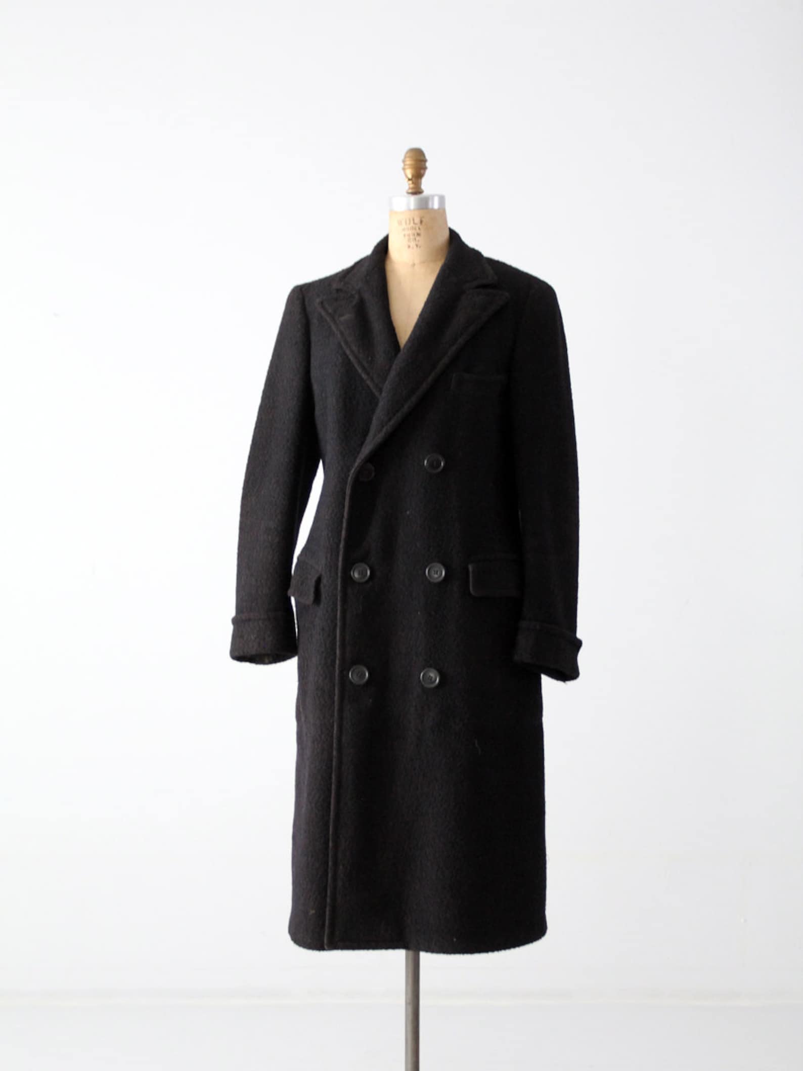 1930s JC Penney Wool Top Coat Double Breasted Men's Coat - Etsy