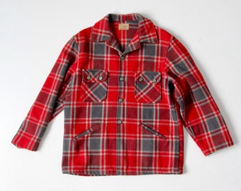 Vintage Chippewa Jacke, 1950er Jahre Woll Mackinaw Jagdmantel