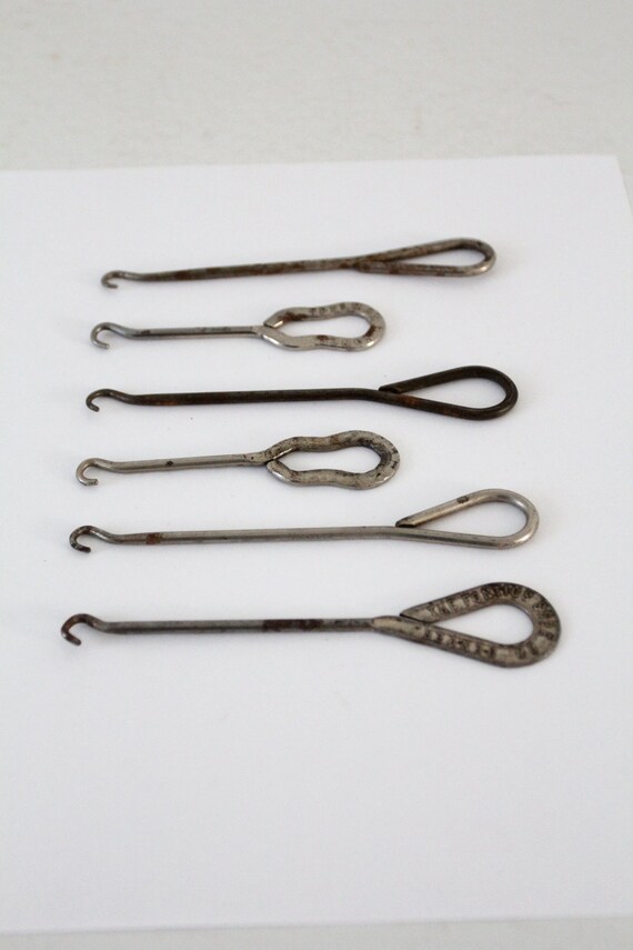 Antique Boot Hooks, Turn of the Century Boot Hook Collection 