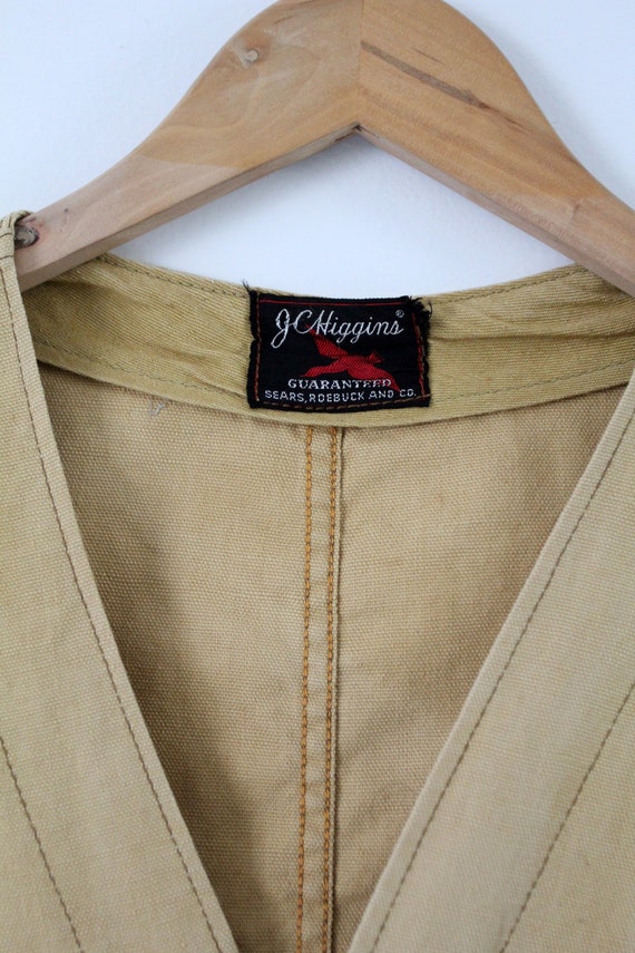 vintage hunting vest,  JC Higgins men's ammunitio… - image 5