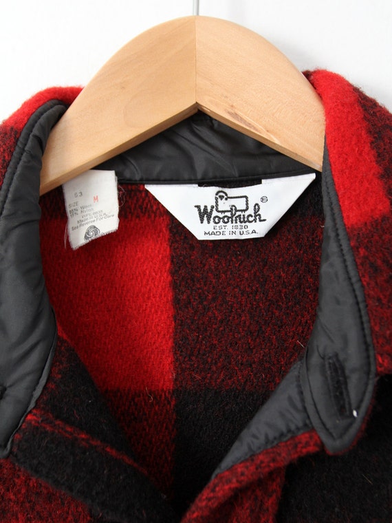 vintage 70s Woolrich buffalo plaid shirt jac, thi… - image 3