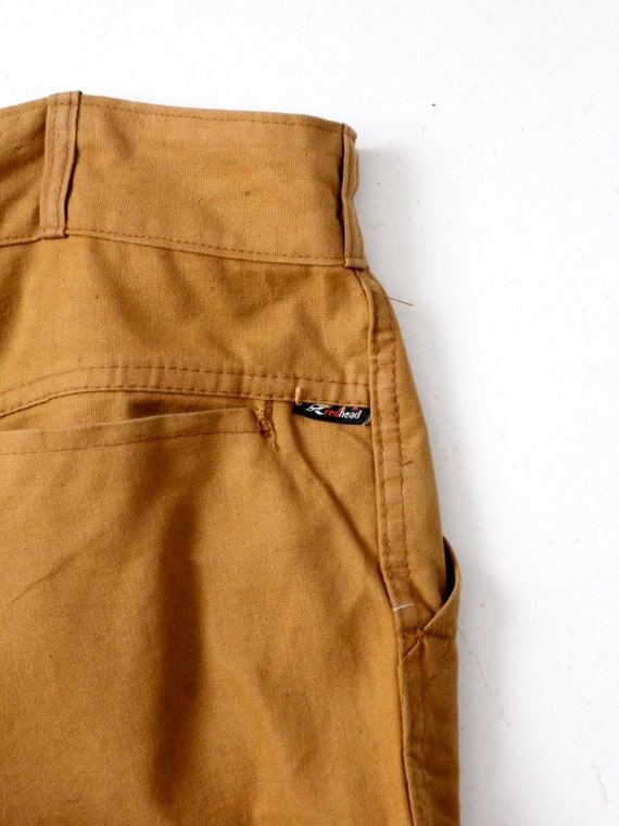 redhead canvas work pants