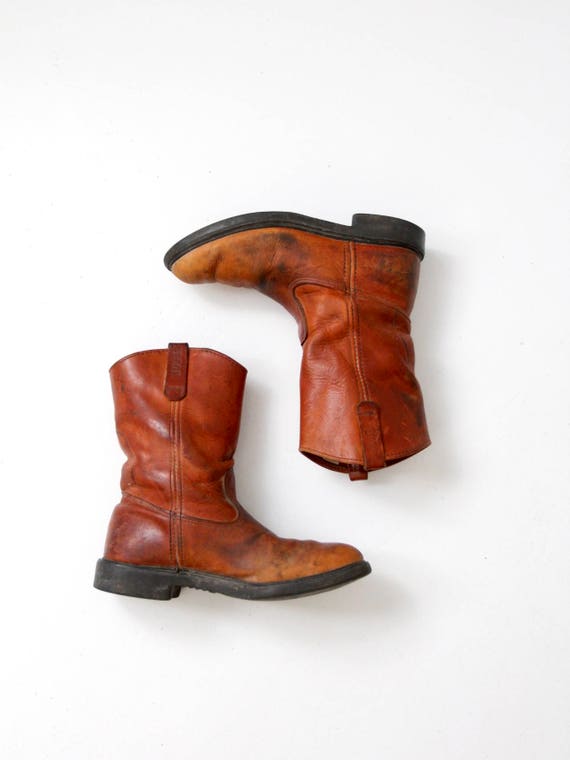 Vintage Red Wing werkschoenen heren leren laarzen - Etsy Nederland