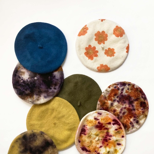 Made-To-Order Botanical Dyed Wool Blend Beret