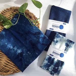 Indigo Raw Silk Bandana zdjęcie 3