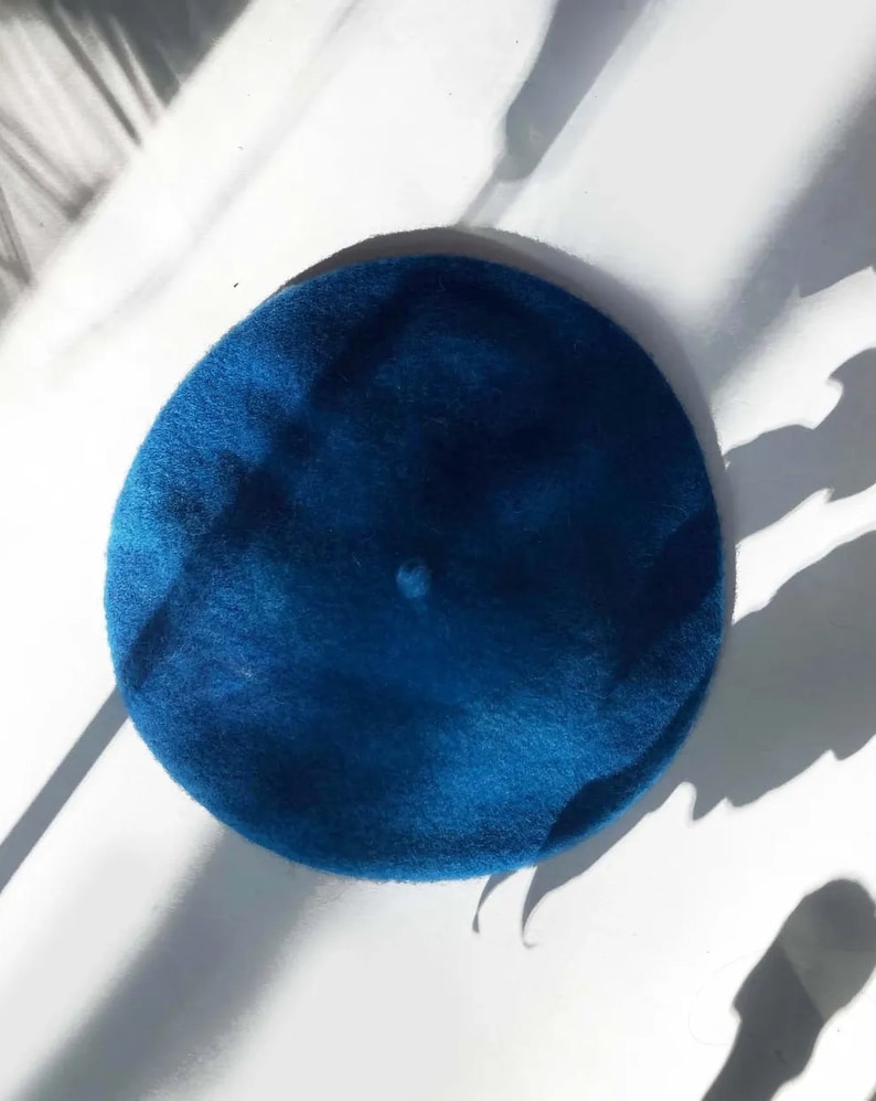 Made-To-Order Botanical Dyed Wool Blend Beret zdjęcie 5