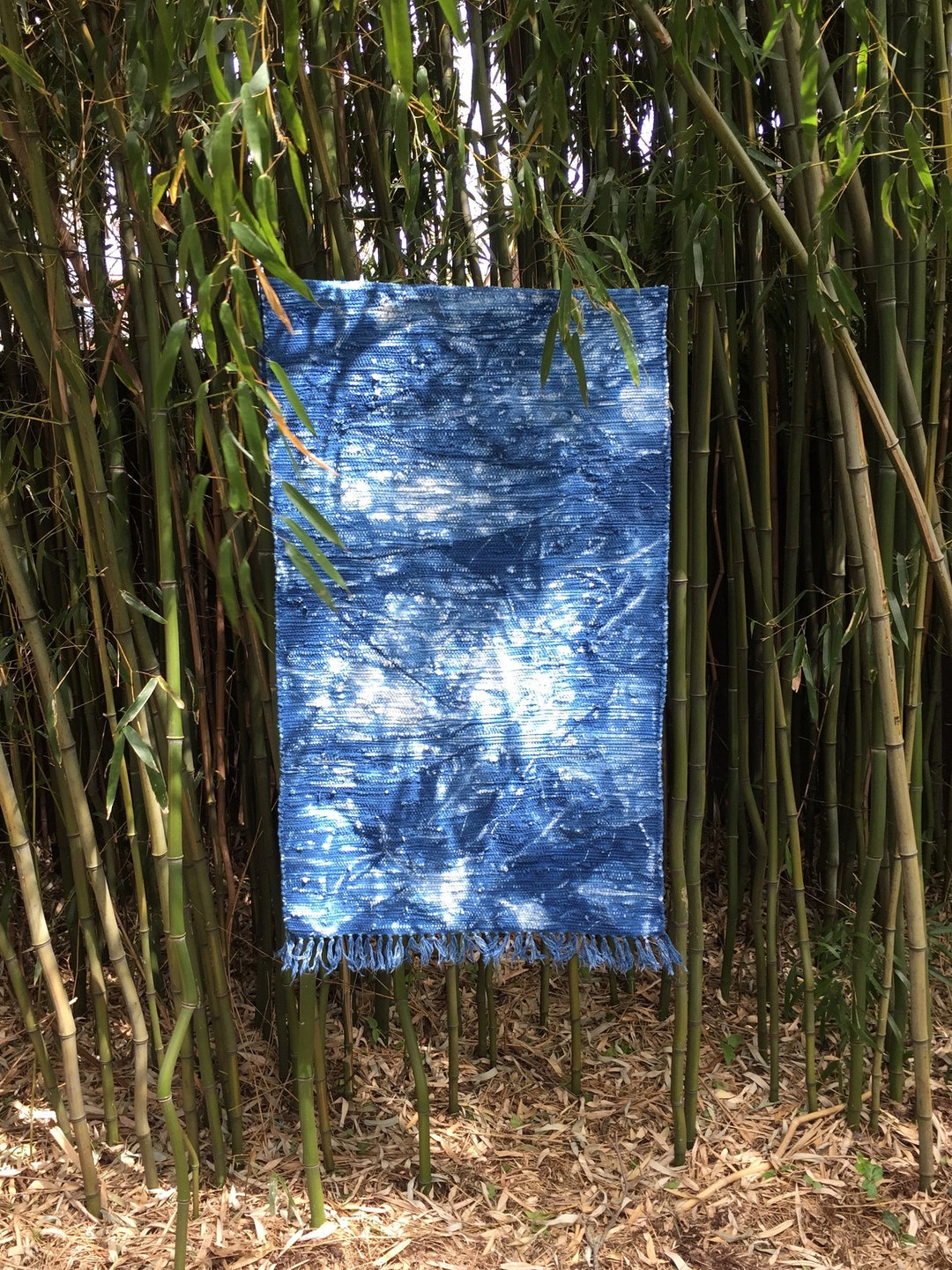 Indigo Cotton Rag Rug 28x55 - Etsy