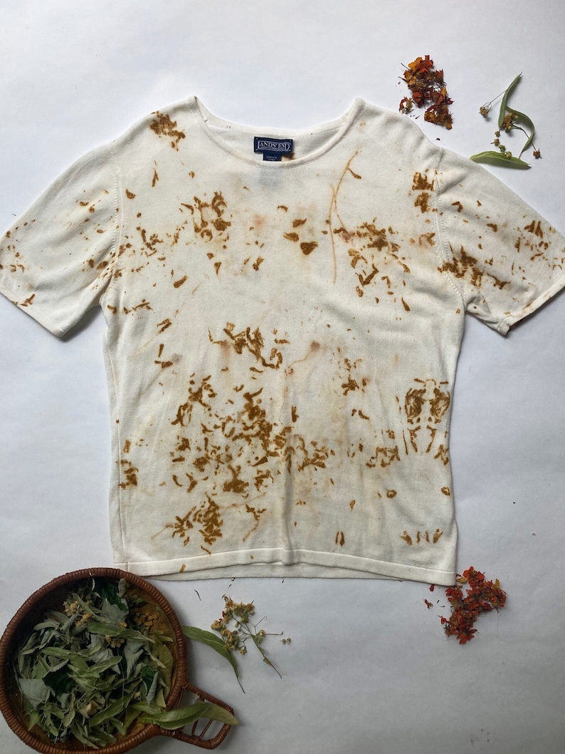 Lots de teintures botaniques Lands' End Shirt Cotton Medium image 1