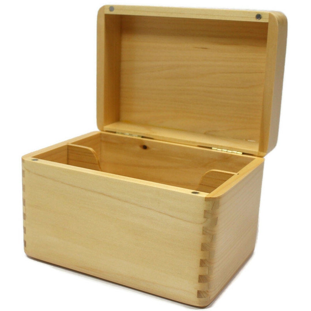 Recipe Box for 4x6 Cards Divider Port Orford Cedar Etsy