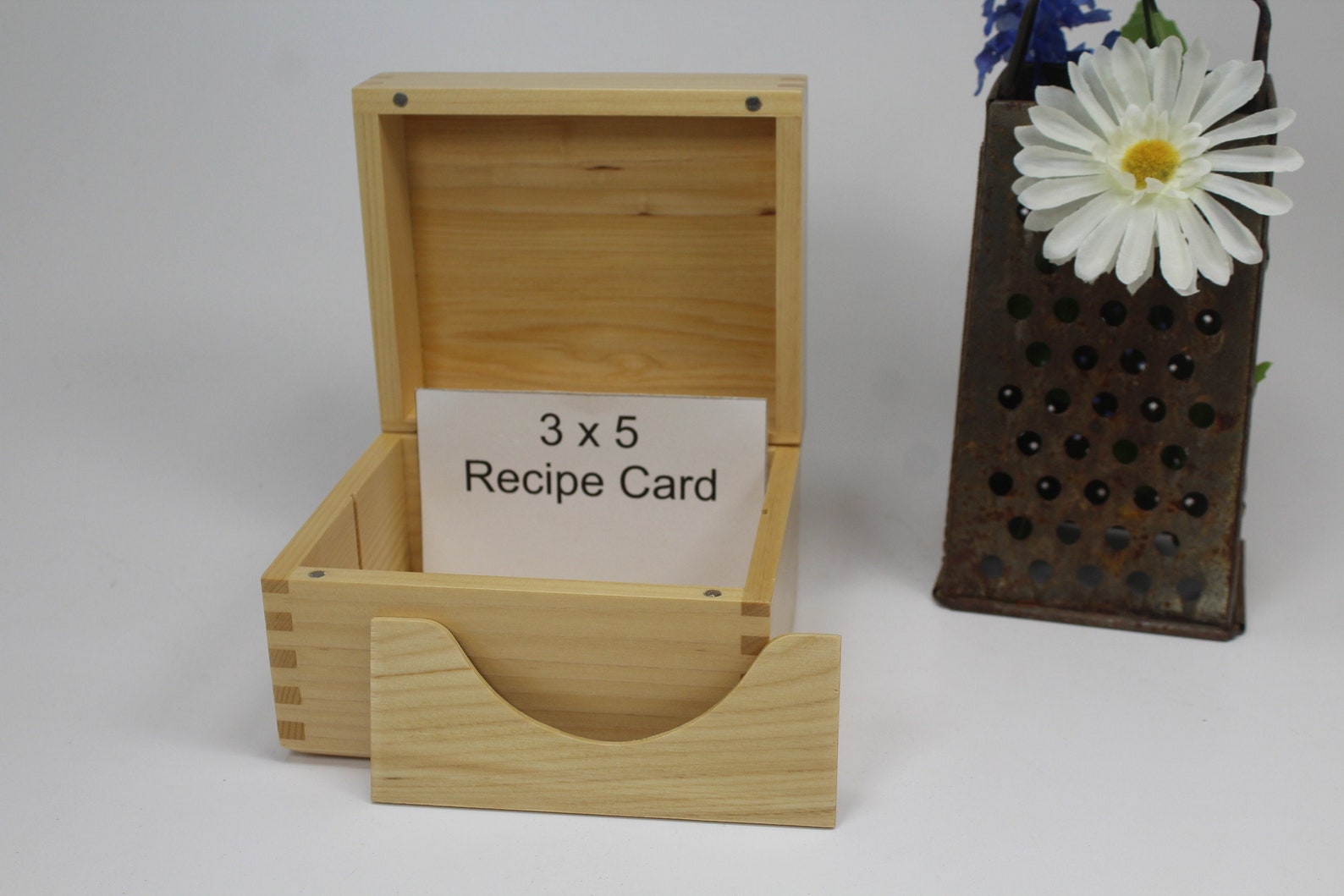 Recipe Box 3x5 Cards Card Display Groove Divider Port Etsy