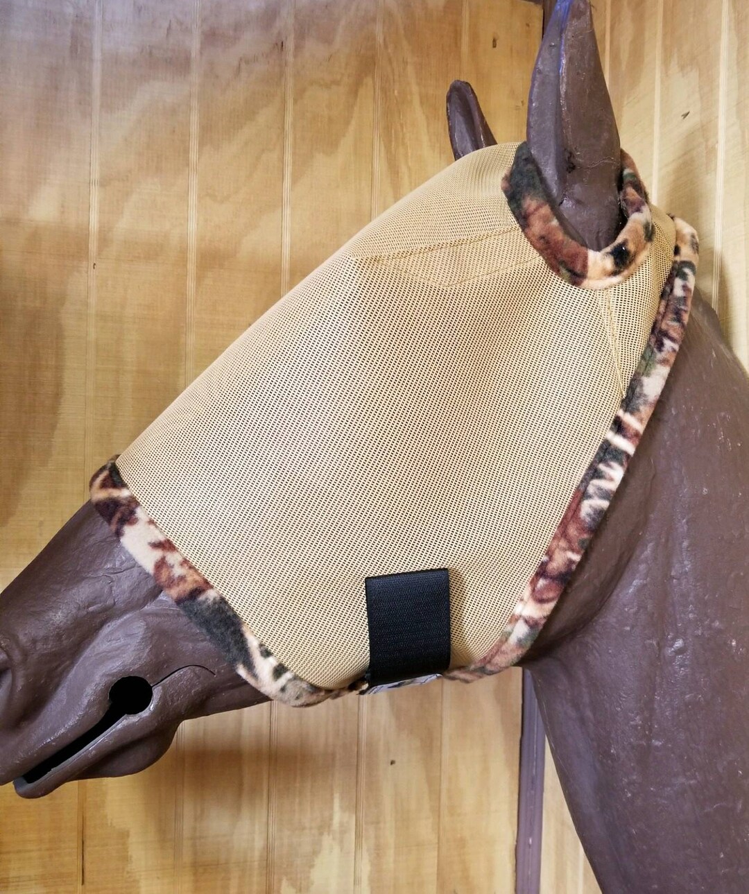 Custom Horse Fly Mask - Size Medium - Camel Mesh With #357 Trim - Etsy