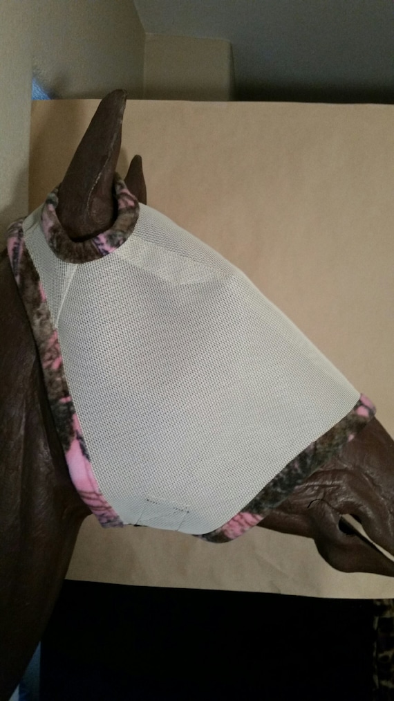 Custom Horse Fly Mask Size Medium Cream mesh 312 trim | Etsy
