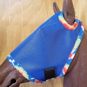 Custom Horse Fly Mask - Size Medium - Royal Mesh with #408 Trim