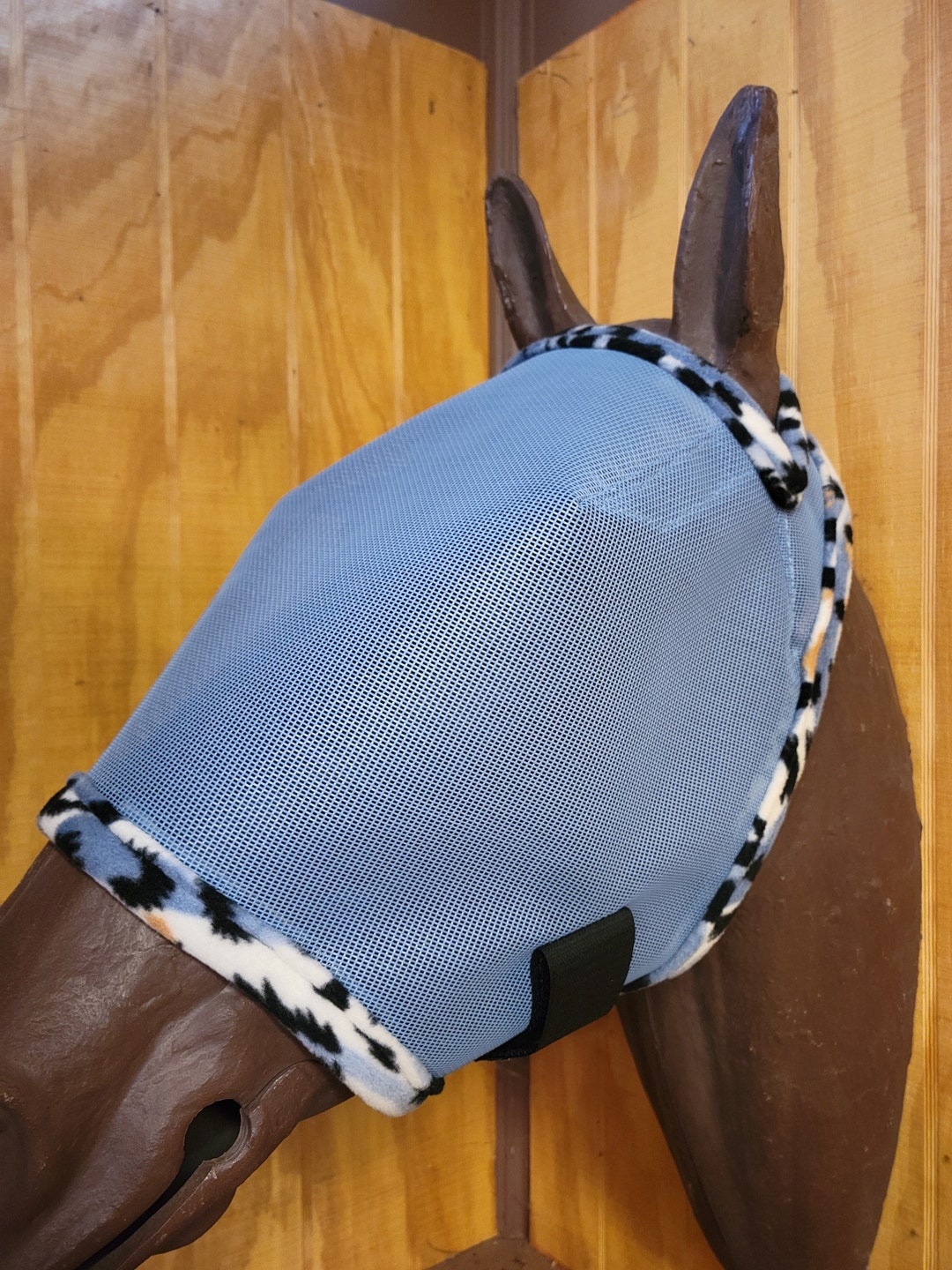 Custom Horse Fly Mask Size Medium Single Ear Copen Mesh With 530 Trim