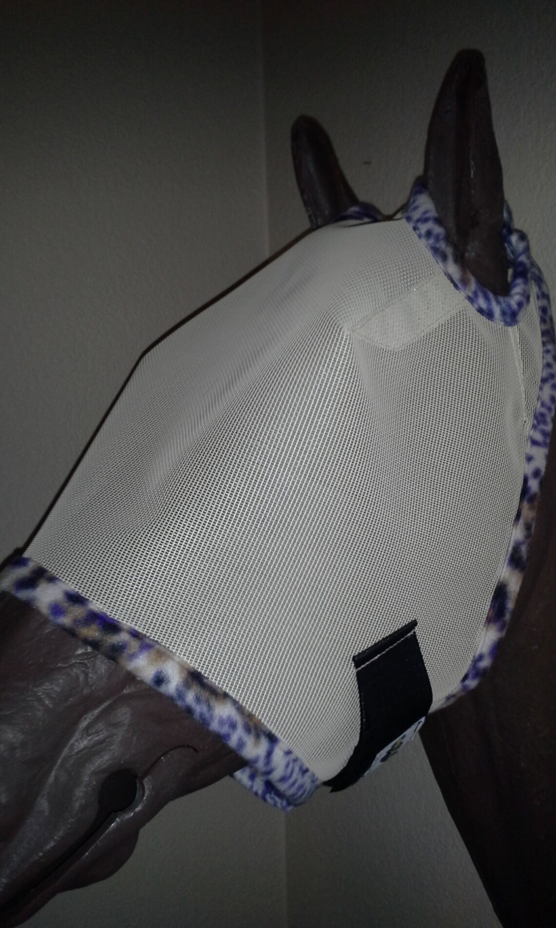 Custom Horse Fly Mask Size Medium creme Mesh With 207 Trim Etsy