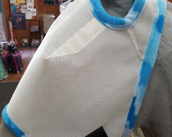 Máscara de mosca de caballo personalizada - Tamaño mediano - Malla blanca # 354 trim