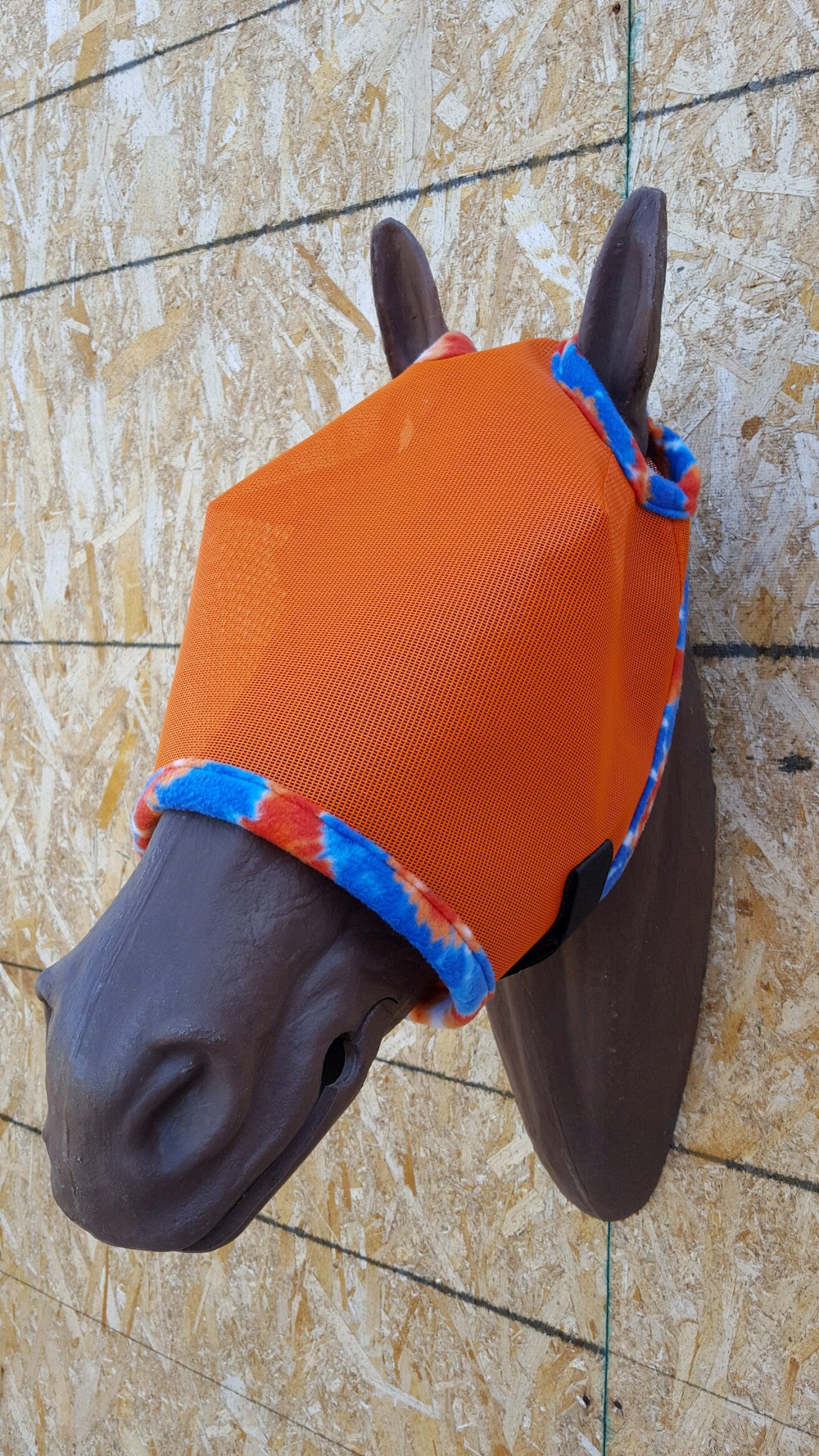 Custom Horse Fly Mask Size Medium Orange Mesh 346 trim Etsy