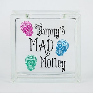 Mad Money Savings Bank - Coin Jar - Savings Coin Jar - Personalized Mad Money Jar - Funny Gift - Loose Change Jar - Laundry Room Change Jar