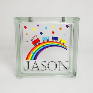 Gift for Little Boy, Train Theme, Personalized Piggy Bank, Savings Bank for Child, Gift for Son, Nephew, Grandson, Train Theme Nursery Decor
