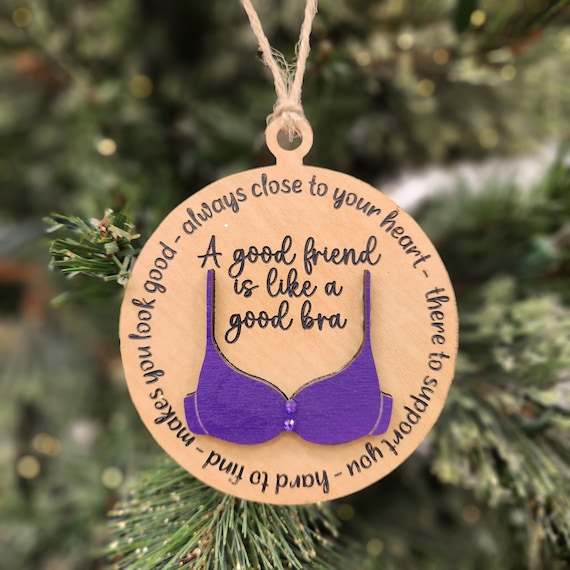 Funny Christmas Bra Ornament for Best Friend, Co-worker, Sister, A Good  Friend is Like a Good Bra, Funny Secret Santa Gift, Gift Exchange -   Canada