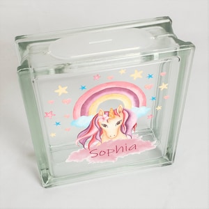 Piggy Banks for Girls, Unicorn with Boho Rainbow Gift, Personalized Savings Coin Jar, Magical Unicorn Bedroom Decor, Popular Right Now