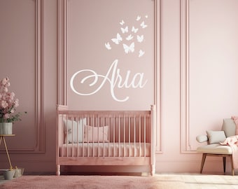 Cadeau personnalisé baby shower, prénom personnalisé souvenir pour bébé fille ou garçon, grand prénom en bois, décoration de chambre d'enfant, chambre d'enfant