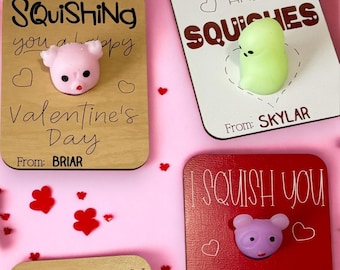 Cadeaux personnalisés pour la Saint-Valentin, Cartes de Saint-Valentin en bois spongieuses pour la classe, Cadeaux autres que des bonbons pour la maternelle, la maternelle, la 1re, la 2e, la 3e année