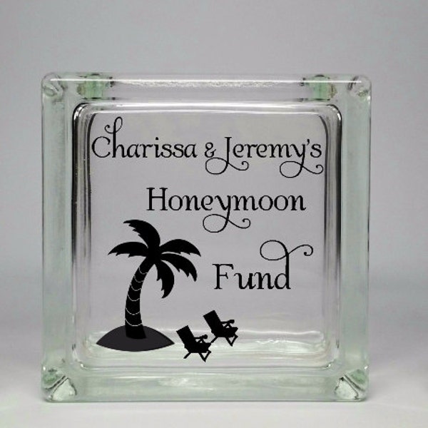 Unique Bridal Shower Gift - Engagement Gift - Honeymoon Savings Bank - Wedding Money Dance Collection Jar - Personalized Bridal Shower Gift