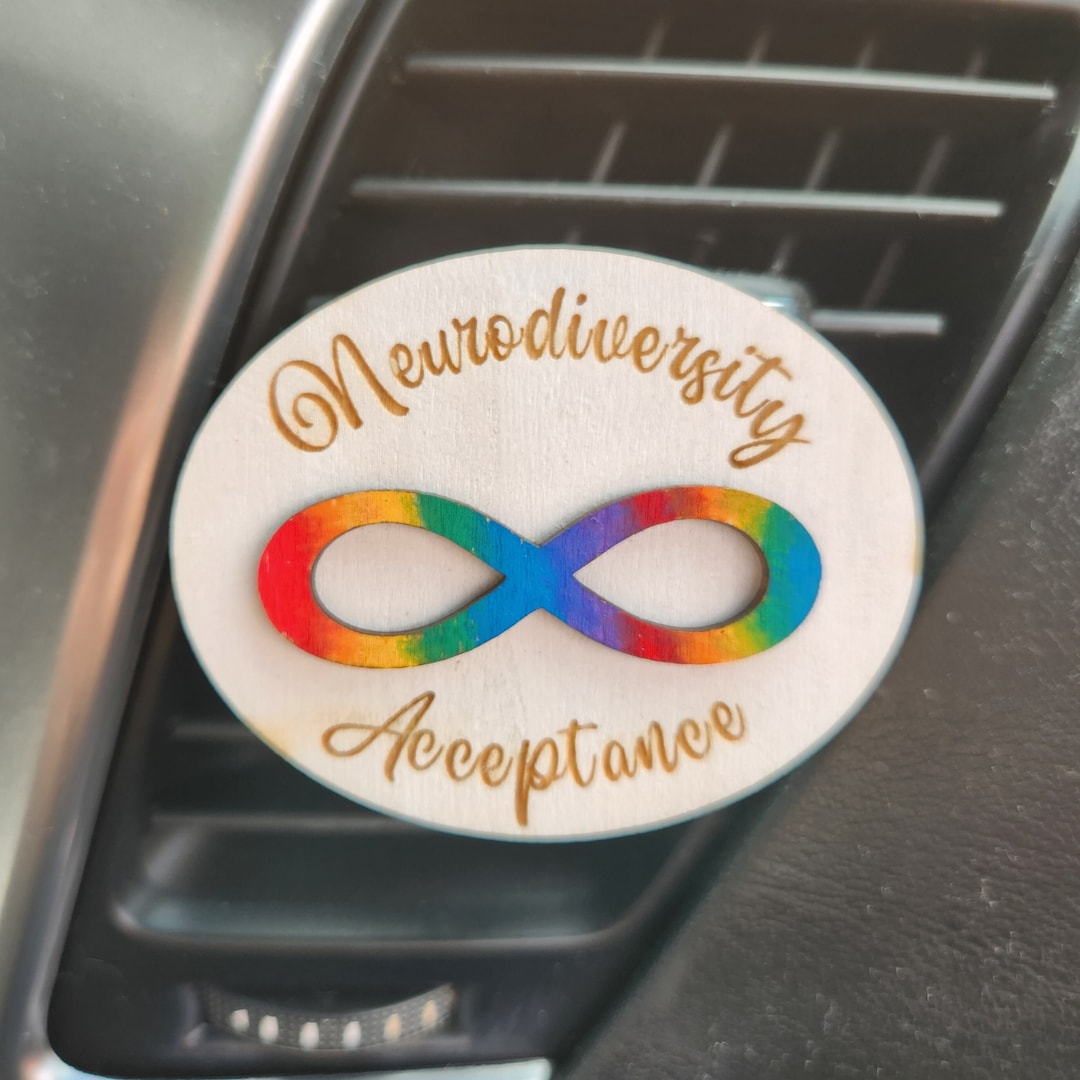 Autism Awareness Gift, Neurodiversity Acceptance Car Accessory, Vent