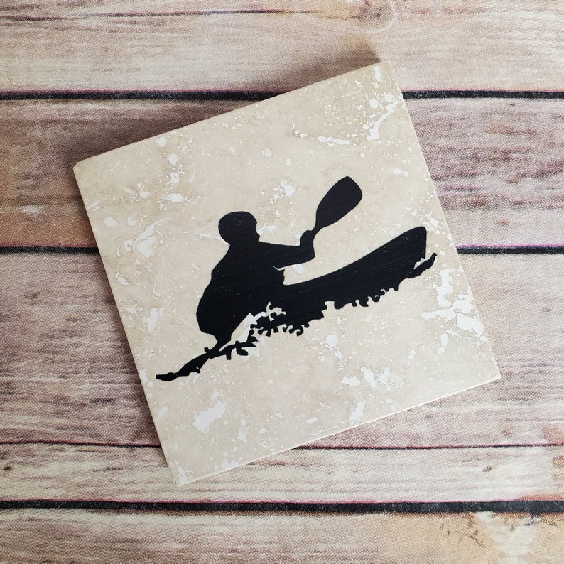 Coaster Gift Set for Kayaker Kayak Lover Gift Gift for Him Etsy