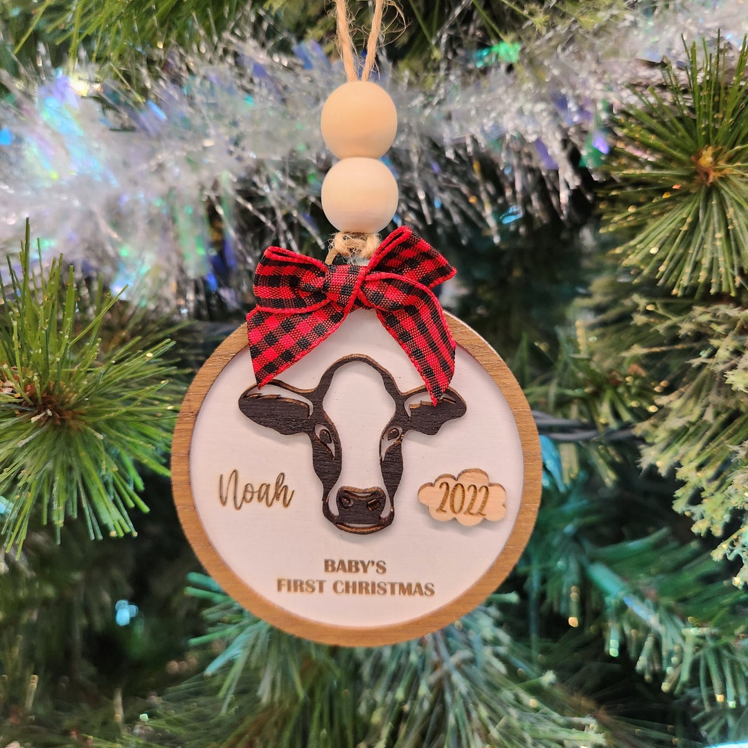 Personalized Picture Glass Ornament, Custom Photo Ornaments, Glass