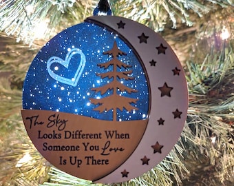 Ornement commémoratif de Noël, ornement à la mémoire d'un être cher, cadeau du souvenir, cadeau pour grand-mère, soeur, frère, grand-père, maman, papa
