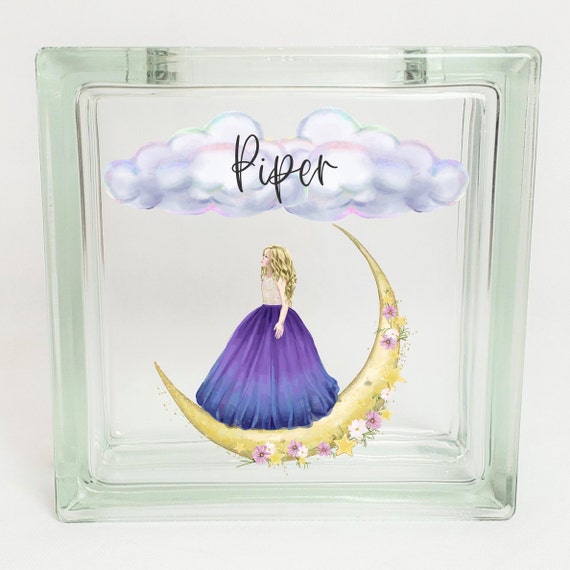 Personalized Girls Savings Bank, Piggy Bank, Coin Jar, Boho Tweens, Teens Bedroom Decor, Most Popular Gift for Tweens, Teens, Moon Princess