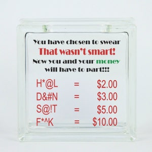 Family Swear Jar - Savings Bank - Customizable Cuss Jar - Family Curse Jar - Savings Coin Jar - Funny Curse Jar - Funny Family Gift